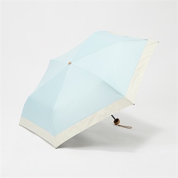 トップバリュ(TOPVALU) 折傘 軽い晴雨兼用傘 レディス(ウスアオ-50CM)