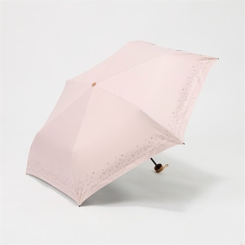トップバリュ(TOPVALU) 折傘 軽い晴雨兼用傘 レディス(ウスアカ-50CM)