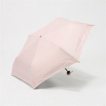 トップバリュ(TOPVALU) 折傘 軽い晴雨兼用傘 レディス(ウスアカ-50CM)
