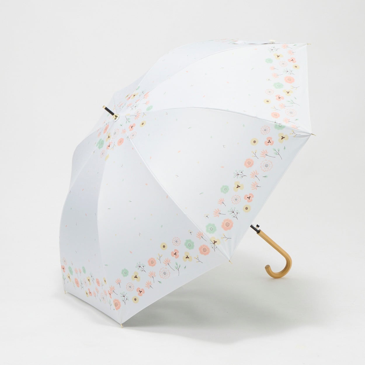 tenoe(テノエ) 長傘 晴雨兼用 レディス(花畑の宝石たち-60CM)