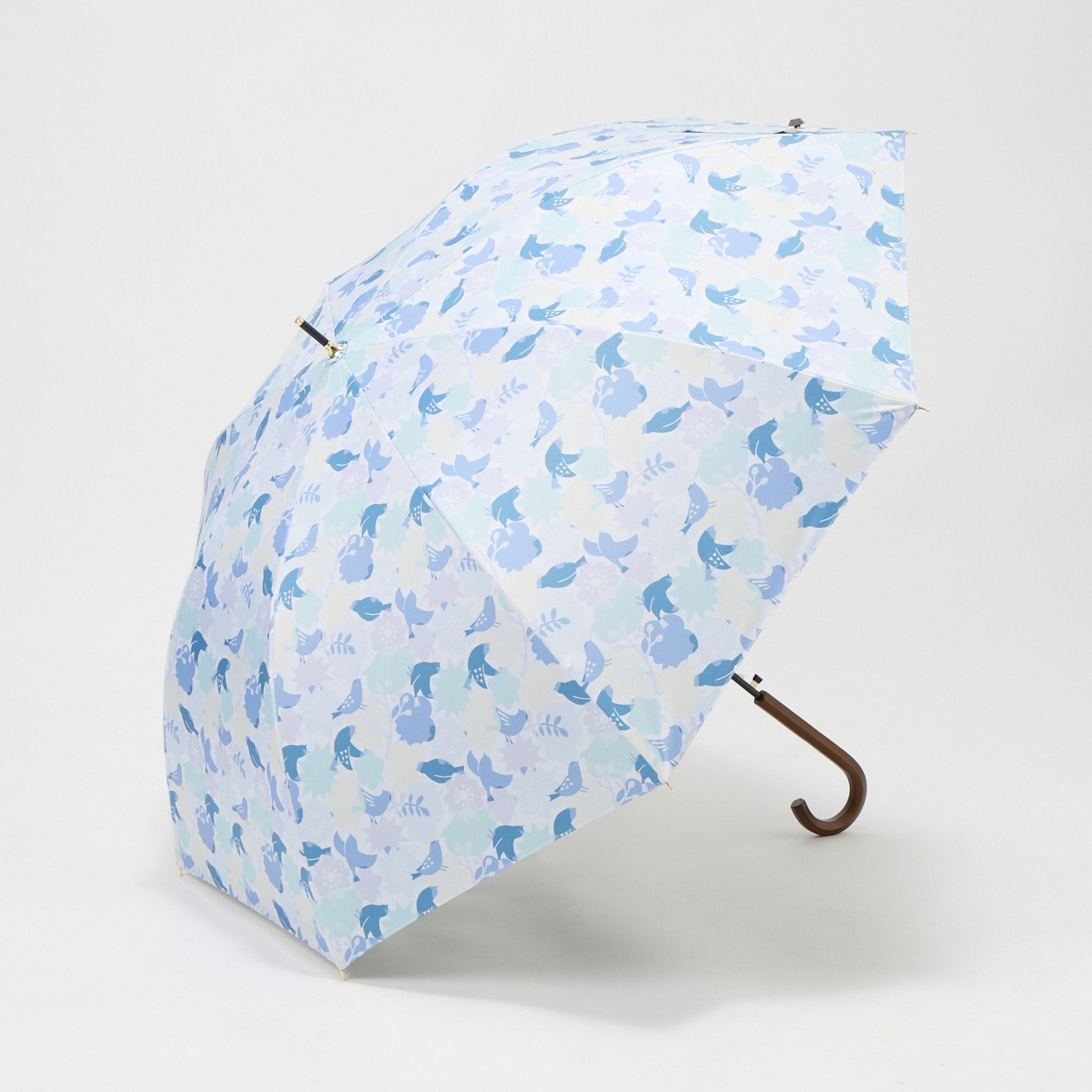 tenoe(テノエ) 長傘 晴雨兼用 レディス(ことりのおしゃべり-60CM)