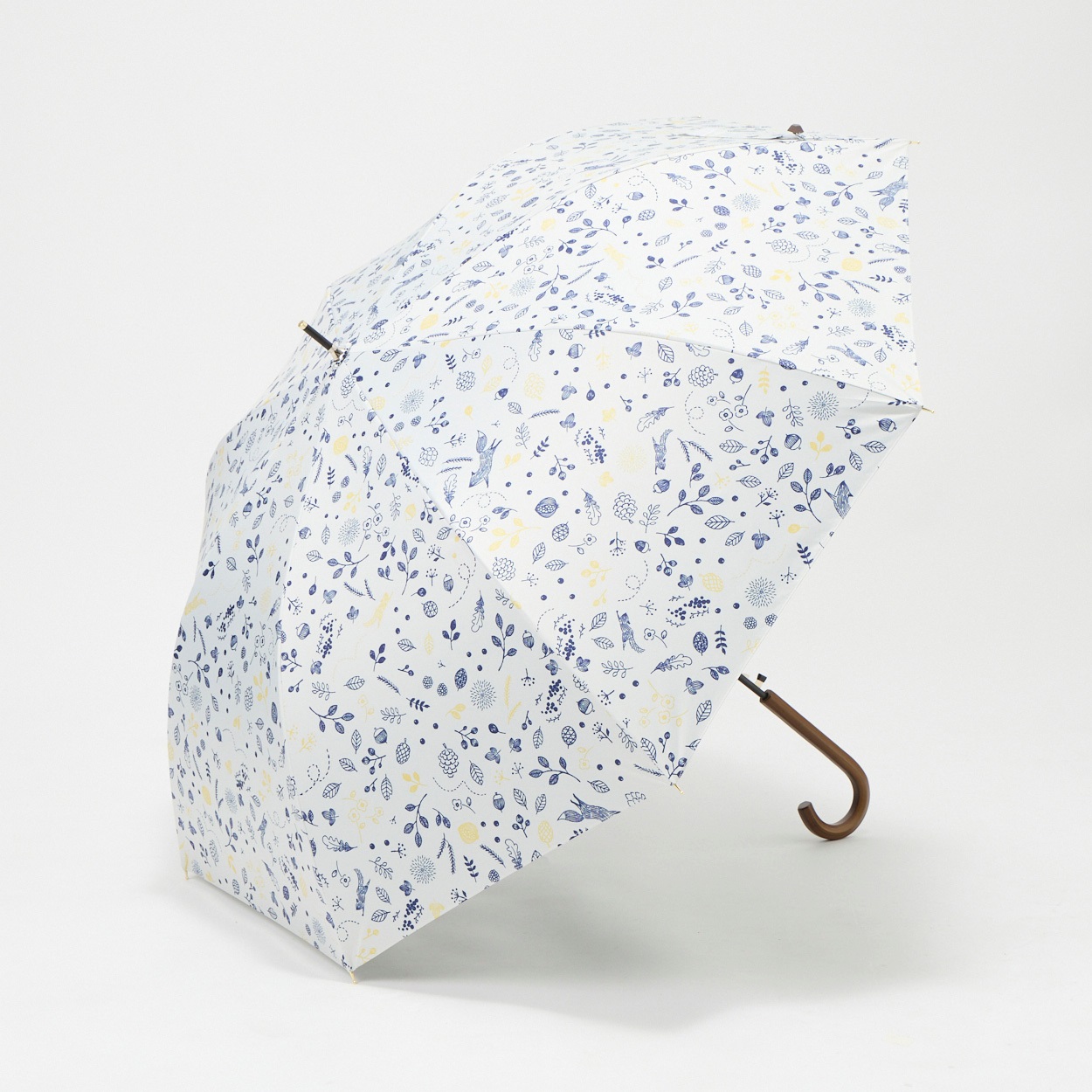 tenoe(テノエ) 長傘 晴雨兼用 レディス(ころりん木の実ひろい-60CM)