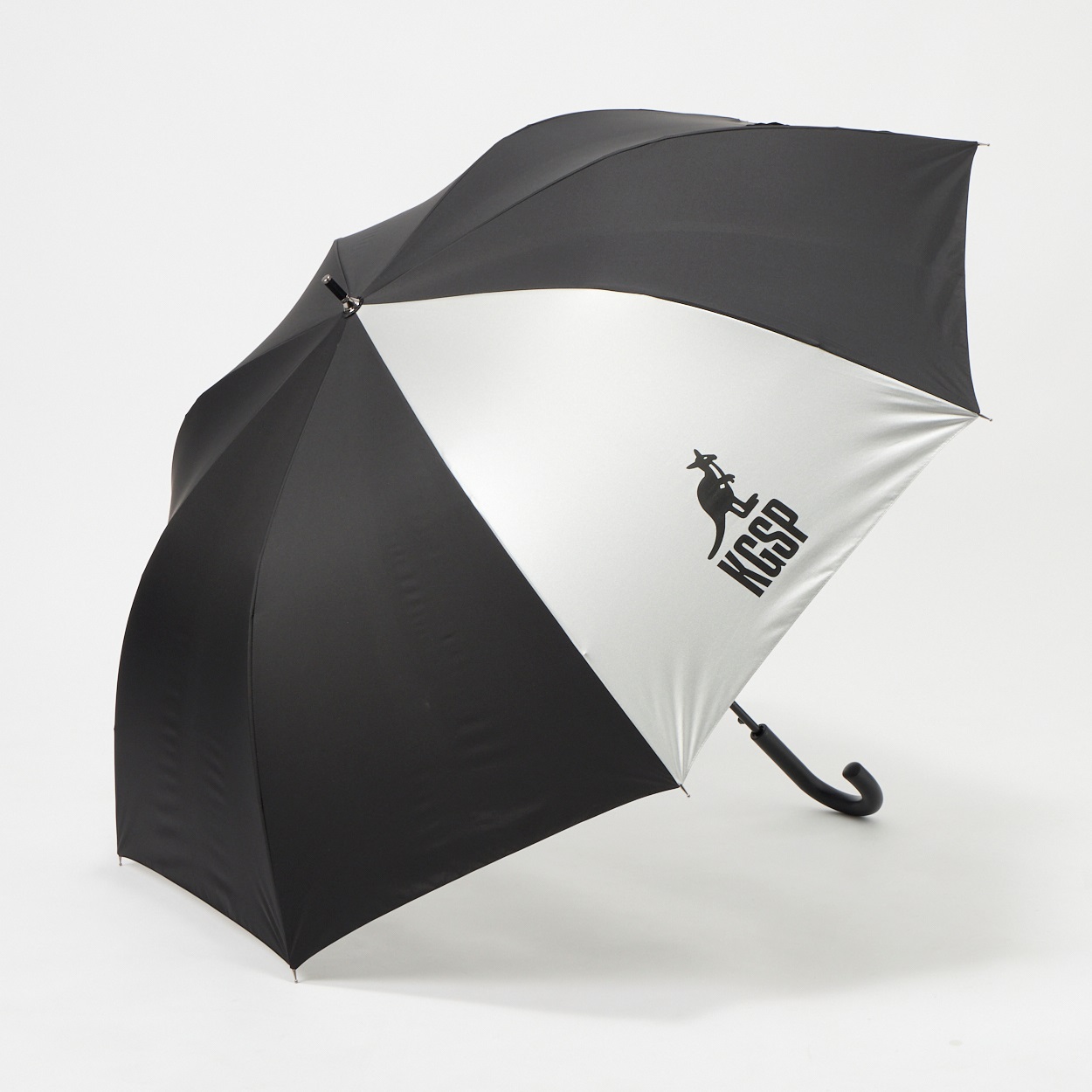 KANGOL SPORT(カンゴールスポーツ) 長傘 晴雨兼用 ロゴ ユニセックス(クロ-70CM)