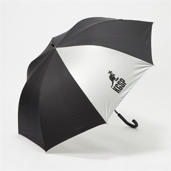 KANGOL SPORT(カンゴールスポーツ) 長傘 晴雨兼用 ロゴ ユニセックス(クロ-70CM)