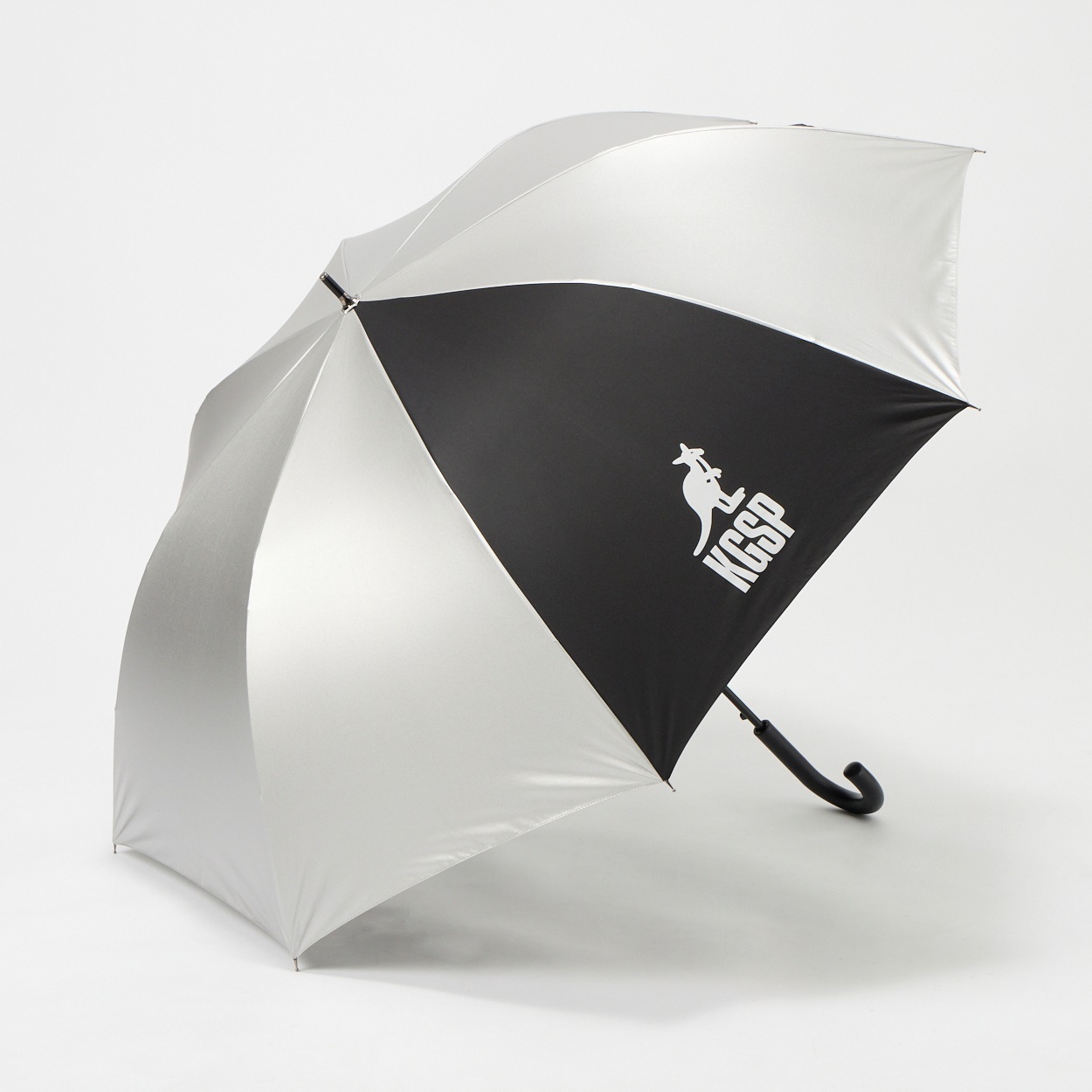 KANGOL SPORT(カンゴールスポーツ) 長傘 晴雨兼用 ロゴ ユニセックス(ギン-70CM)