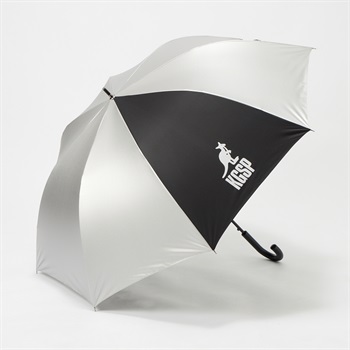 KANGOL SPORT(カンゴールスポーツ) 長傘 晴雨兼用 ロゴ ユニセックス(ギン-70CM)