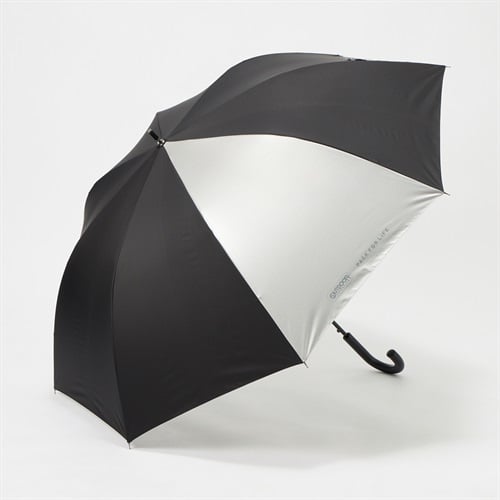 OUTDOOR PRODUCTS(アウトドア プロダクツ) 長傘 晴雨兼用 ロゴ ユニセックス(クロ-70CM)