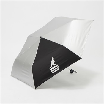 KANGOL SPORT(カンゴールスポーツ) 折傘 晴雨兼用 ロゴ ユニセックス(ギン-60CM)
