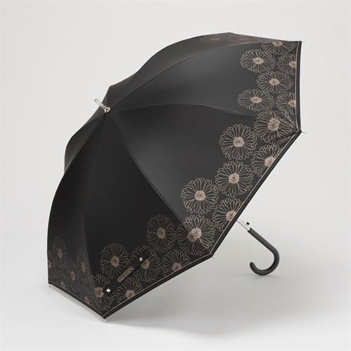 長傘 晴雨兼用 マーガレット レディス(クロ-60CM)