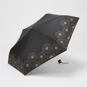 折傘 晴雨兼用 マーガレット レディス(クロ-55CM)