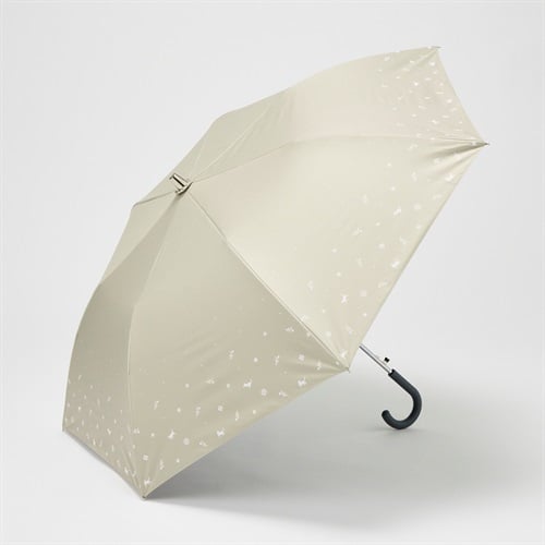折傘 晴雨兼用 Jねこちらし ユニセックス(ウスチャ-55CM)