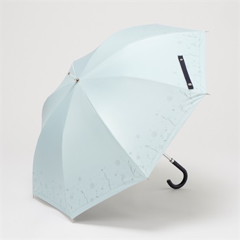 CLATHAS(クレイサス) ショート 長傘 晴雨兼用 グリッター レディス(ウスアオ-50CM)