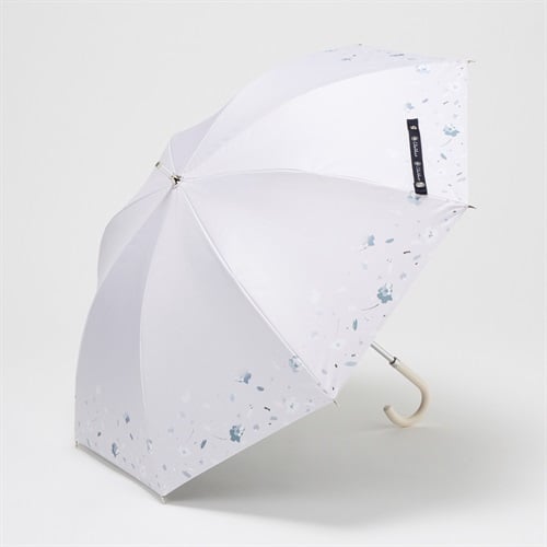 CLATHAS(クレイサス) ショート 長傘 晴雨兼用 箔プリント レディス(ウスアカ-50CM)