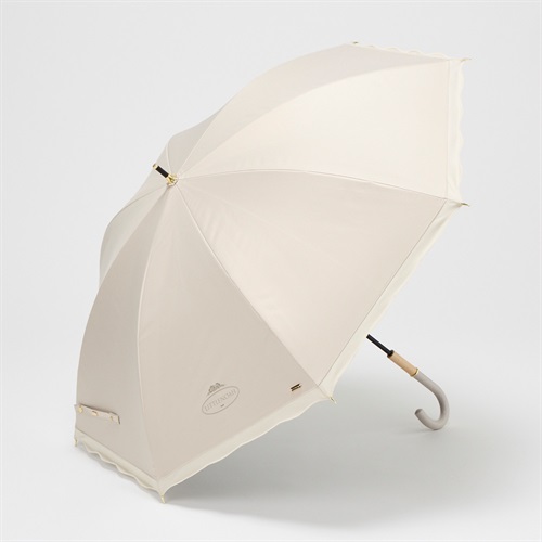 LITTLENOAH(リトルノア) ショート 長傘 晴雨兼用 フリル レディス(ウスチャ-50CM)