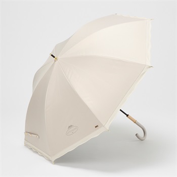 LITTLENOAH(リトルノア) ショート 長傘 晴雨兼用 フリル レディス(ウスチャ-50CM)