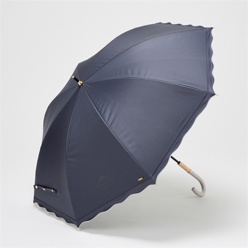 LITTLENOAH(リトルノア) ショート 長傘 晴雨兼用 フリル レディス(コイアオ-50CM)