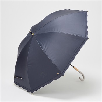 LITTLENOAH(リトルノア) ショート 長傘 晴雨兼用 フリル レディス(コイアオ-50CM)