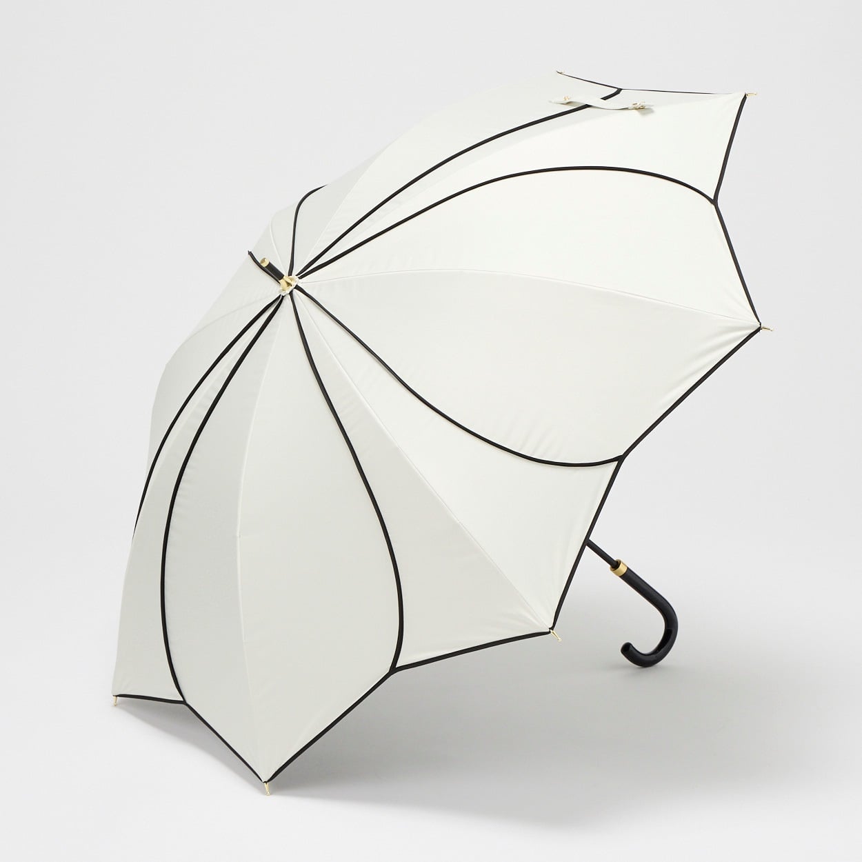 mily's mail(ミリーズメール)  ショート 長傘 晴雨兼用 フラワー レディス(シロ-50CM)