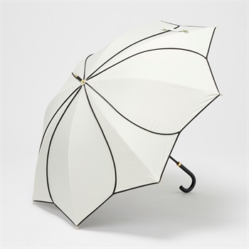 mily's mail(ミリーズメール)  ショート 長傘 晴雨兼用 フラワー レディス(シロ-50CM)