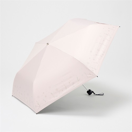 CLATHAS(クレイサス) 晴雨兼用 折傘 グリッタープリント レディス(ウスアカ-54CM)
