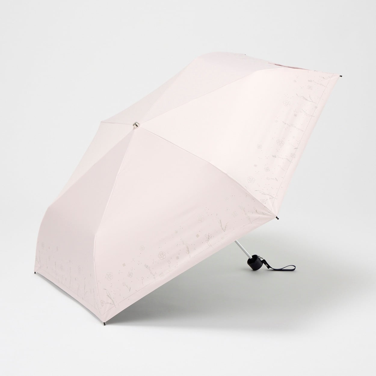 CLATHAS(クレイサス) 晴雨兼用 折傘 グリッタープリント レディス(ウスアカ-54CM)