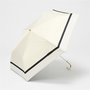 mily's mail(ミリーズメール)  ミニ 折傘 晴雨兼用 バイカラー レディス(シロ-50CM)