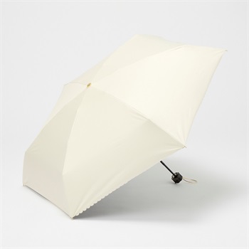 mily's mail(ミリーズメール)  ミニ 折傘 晴雨兼用 コンパクト  レディス(シロ-50CM)