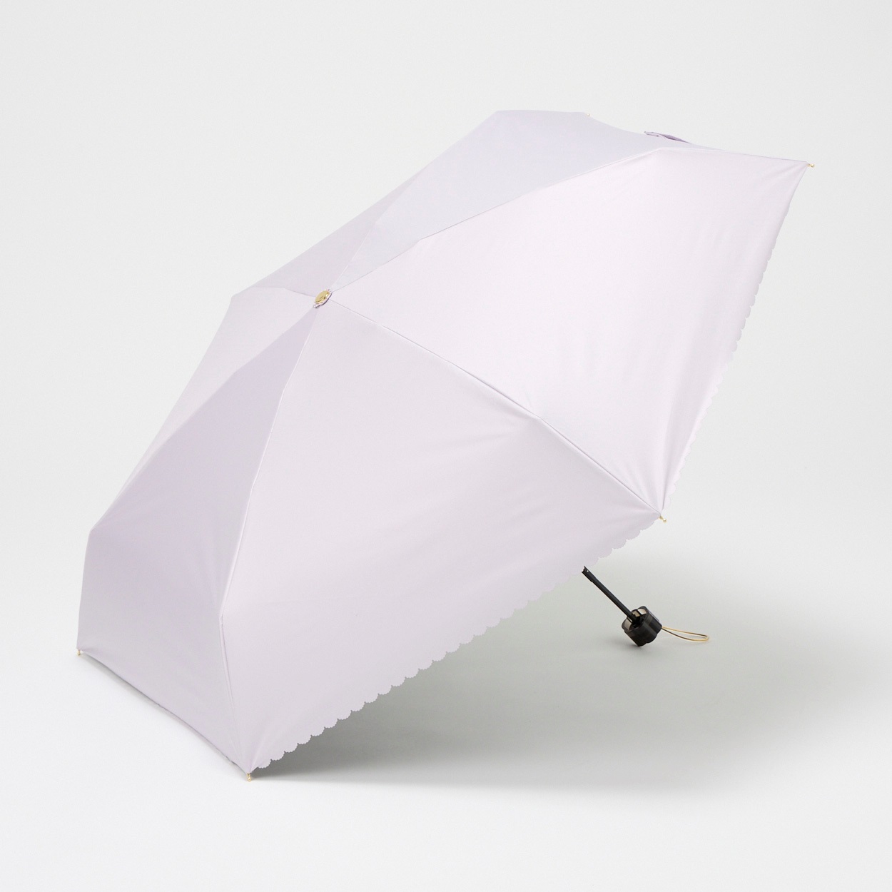 mily's mail(ミリーズメール)  ミニ 折傘 晴雨兼用 コンパクト  レディス(ウスムラサキ-50CM)