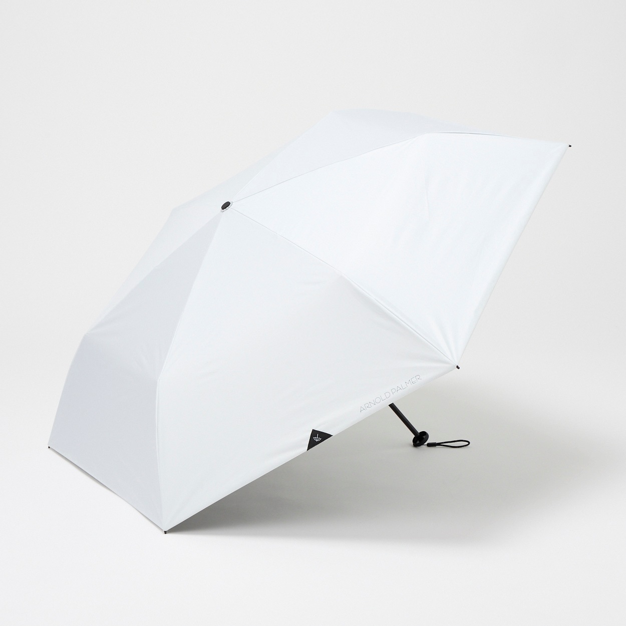 Arnord Palmer(アーノルドパーマー) 折傘 晴雨兼用 無地 ユニセックス(シロ-55CM)