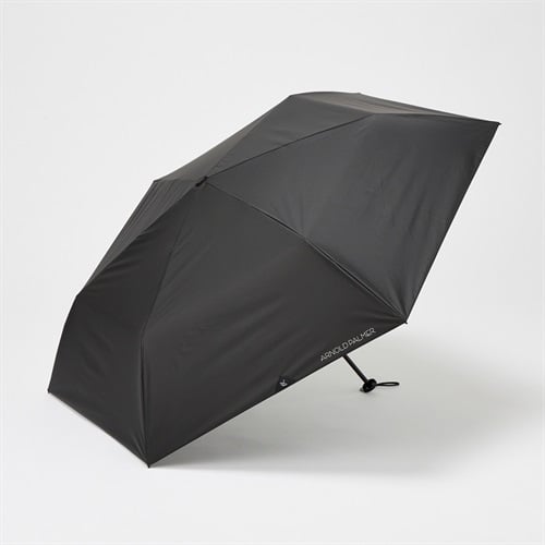 Arnord Palmer(アーノルドパーマー) 折傘 晴雨兼用 無地 ユニセックス(クロ-55CM)