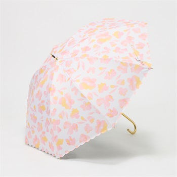 長傘 晴雨兼用 Wpc. 遮光ニュアンスフラワー レディス(ピンク-50CM)