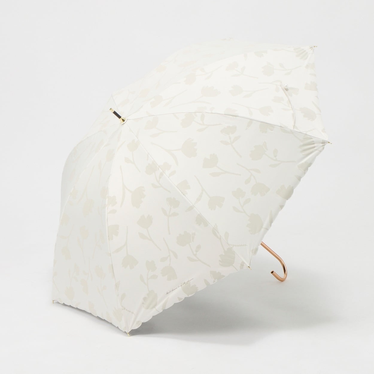 長傘 晴雨兼用 Wpc. 遮光フラワーシャドウ レディス(オフ-55CM)
