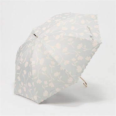 長傘 晴雨兼用 Wpc. 遮光フラワーシャドウ レディス(チャコール-55CM)