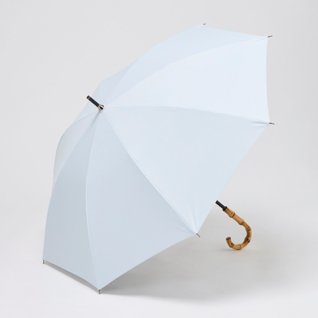 SUNSHIELD 遮熱 晴雨兼用傘 ショート ユニセックス(ウスアオ-50CM)