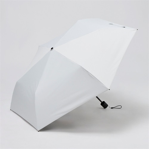 SUNSHIELD 遮熱 晴雨兼用傘 折傘 ユニセックス(シロ-55CM)
