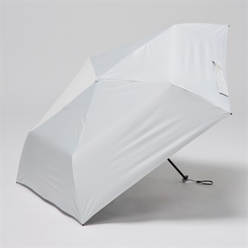 ミニ 折傘 晴雨兼用 NUV Air50 ユニセックス(シロ-50CM)