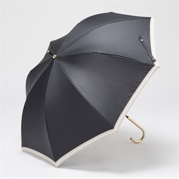 ショート 長傘 晴雨兼用 Nグログラン50 ユニセックス(クロ-50CM)