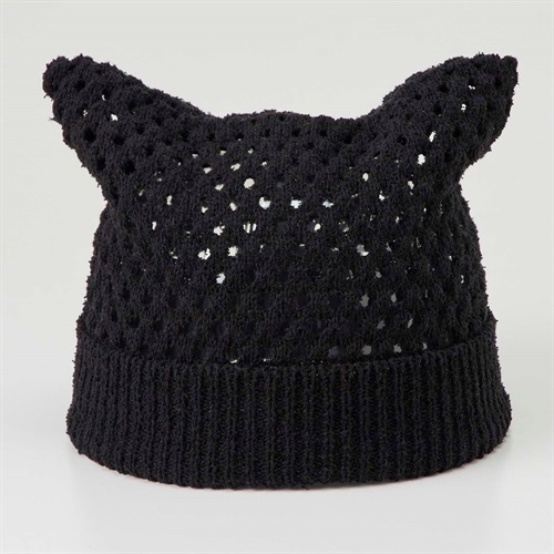 猫耳ざっくり編みワッチ レディス(クロ-フリー)