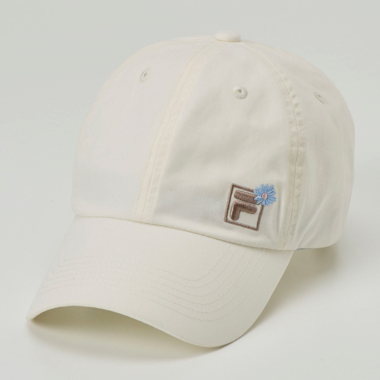 FILA(フィラ) フラワーコットンキャップ レディス(シロ-フリー)