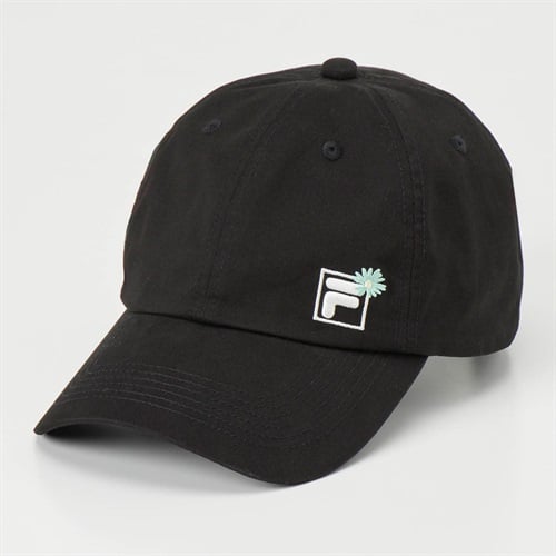 FILA(フィラ) フラワーコットンキャップ レディス(クロ-フリー)