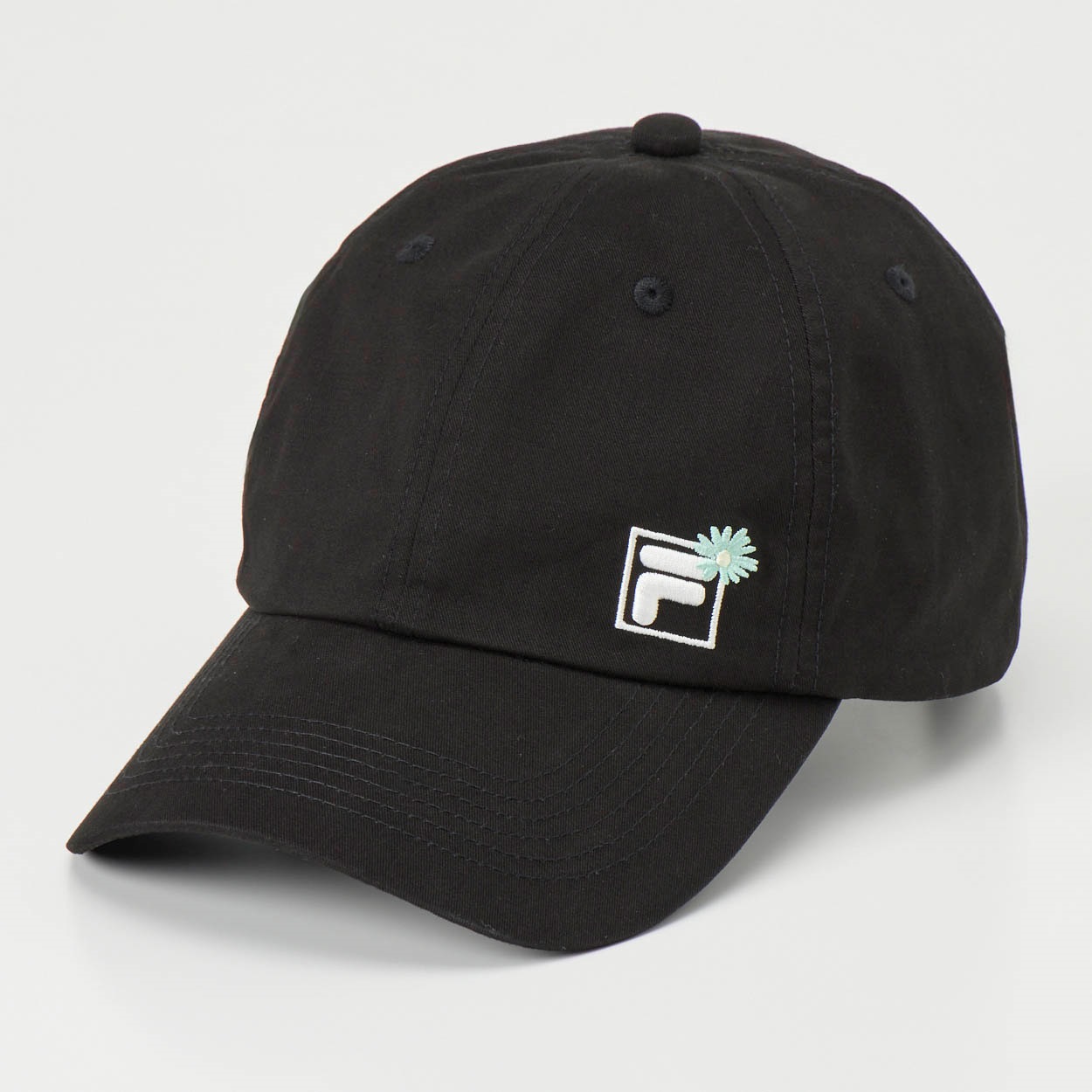 FILA(フィラ) フラワーコットンキャップ レディス(クロ-フリー)