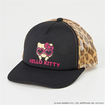 国内正規 本物 ハローキティ Ed Hardy コラボ メッシュ キャップ 黒 ハローキティ 日焼け柄メッシュ キャップ | イオンスタイルオンライン