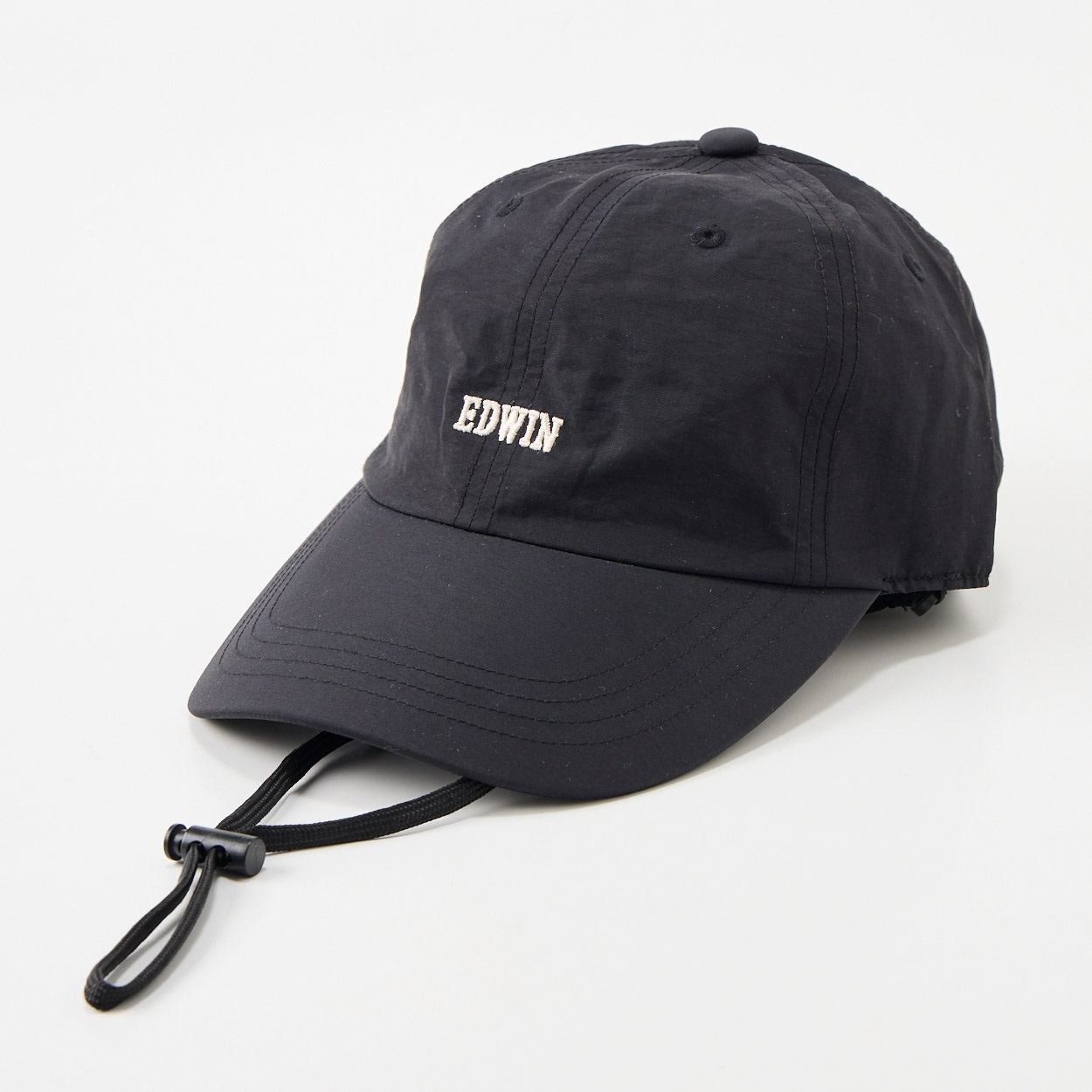 EDWIN(エドウィン) 遮光あごひもタフタキャップ レディス(クロ-M)