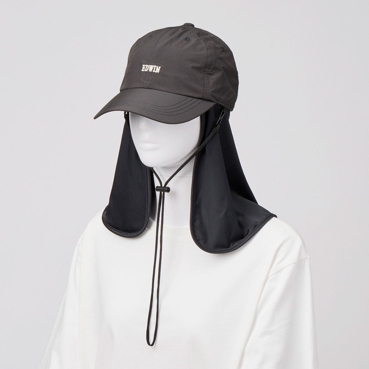 EDWIN(エドウィン) 冷感シェードタフタキャップ レディス(クロ-フリー)
