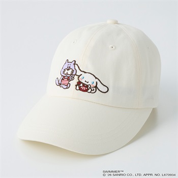 スイマー×サンリオキャラクターズ キャップ(アイボリー-フリー)