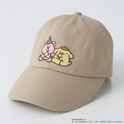 スイマー×サンリオキャラクターズ キャップ(ウスチャ-フリー)