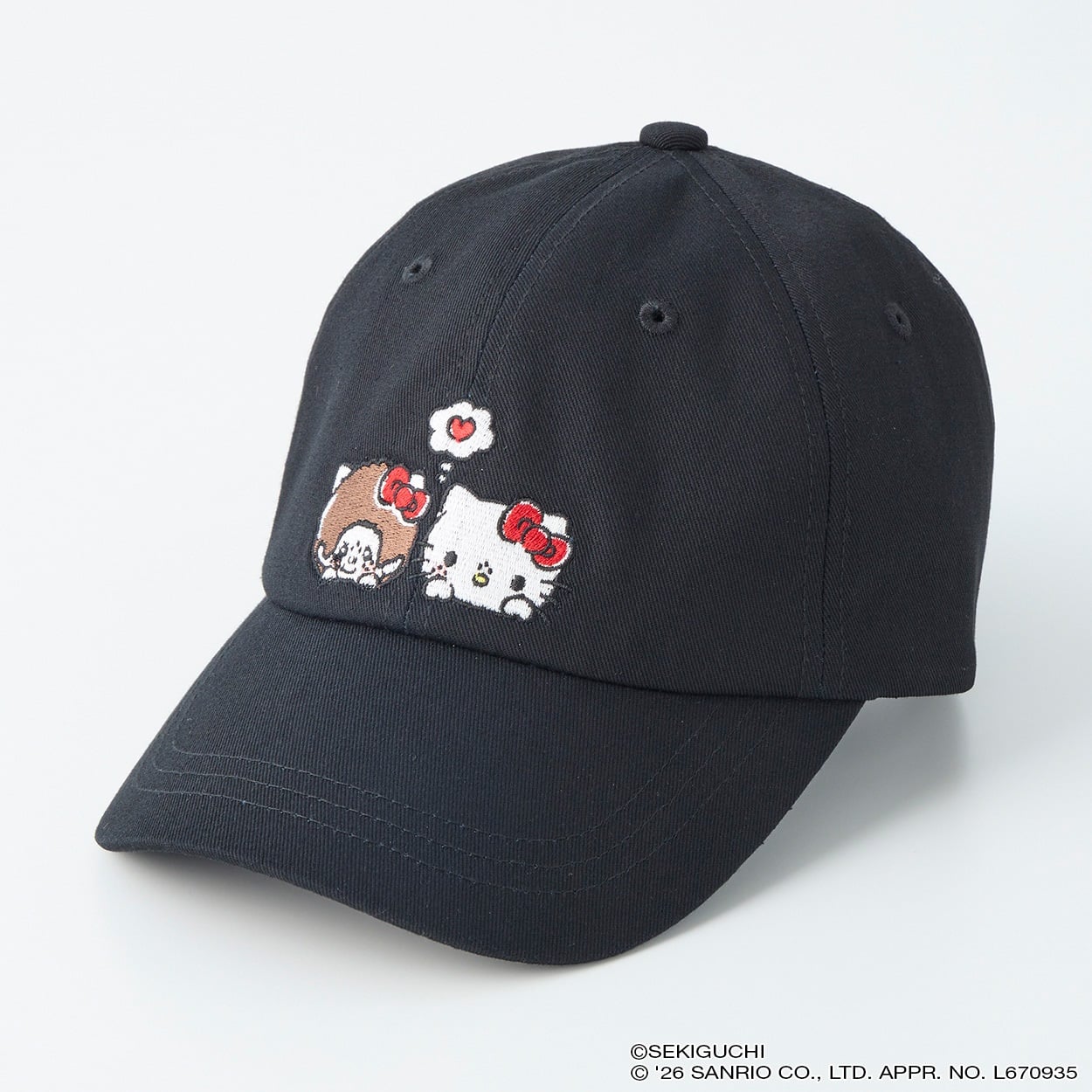 モンチッチ×ハローキティ コラボキャップ(クロ-フリー)