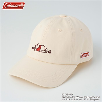 Coleman(コールマン) 〈くまのプーさん〉デザイン寝そべりキャップ レディス(シロ-M)