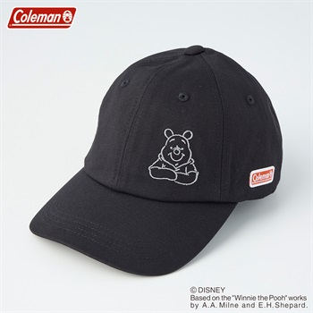 Coleman(コールマン) 〈くまのプーさん〉デザインフロントキャップ レディス(クロ-M)