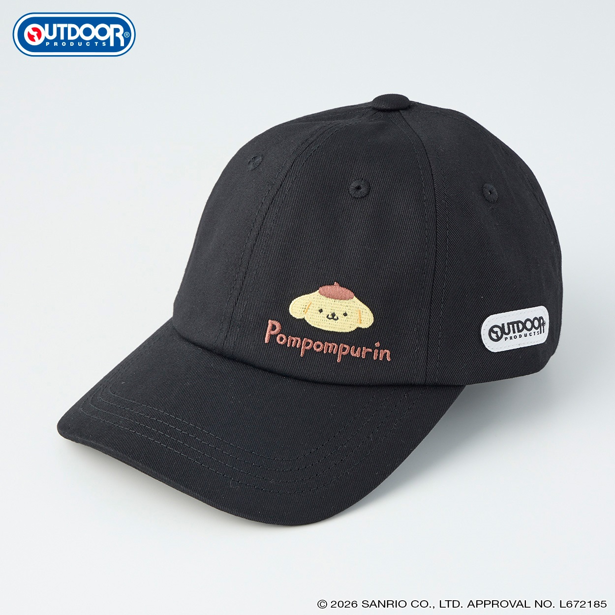 OUTDOOR PRODUCTS(アウトドア プロダクツ) ポムポムプリン フェイスキャップ レディス(クロ-M)